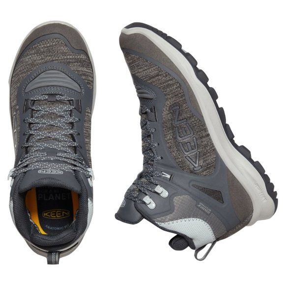 KEEN Terradora Mid Flex Waterproof Hiking Trail Boots Women's Magnet/Cloud Blue - Picture 9 of 16